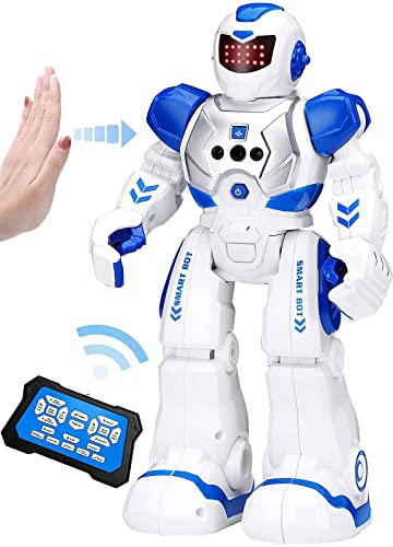 KingsDragon Robots Toy for Kids, RC Gesture Sensing Toy, Interactive Walking Singing Dancing Robot Birthday Gift Presents for Boys Girls Age 3 4 5 7 8 9 Years Old