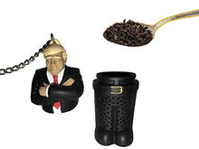Load image into Gallery viewer, Dunk-A-Trump Donald Trump Tea Infuser - Presidential Novelty Looks Just Like Trump - Fun Political Gag Gift for Men and Women - Real Tea Ball Made of Food Grade Silicon - Use w/ Loose Leaf or Tea Bag
