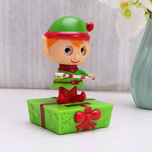 Load image into Gallery viewer, VALICLUD Creative Solar Power Toy Environmental Protection Shaking Elf Shaped Doll Car Swing Animation Dancer Toy Car Decoration
