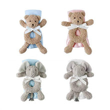 Load image into Gallery viewer, Mud Pie Ring Rattle and Lovey Set (Pink Bear)

