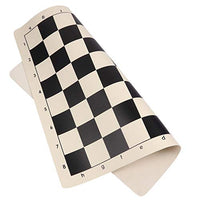 NUOBESTY Roll Up Chess Board Roll Up Chess Mat Folding Chess Board Travel Portable Chess Pad Chess Games Accessory for Kids Adults Chess Lovers