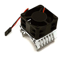 Load image into Gallery viewer, Integy RC Model Hop-ups C28597SILVER 36mm Motor Heatsink+40x40mm Cooling Fan 16k RPM for Most 1/10 On-Road &amp; Off-Road
