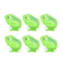 Load image into Gallery viewer, TOYANDONA 6Pcs Wind Up Frog Toy Plastic Clockwork Spring Frog Parent-Child Interaction Educational Jump Frog Animal Party Favor for Kids Baby Toddlers (Green)
