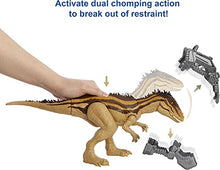Load image into Gallery viewer, ?Jurassic World Mega Destroyers Carcharodontosaurus Dinosaur Action Figure, Toy Gift with Movable Joints, Attack and Breakout Feature
