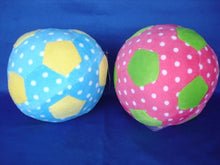 Load image into Gallery viewer, My First Plush Soccer Ball with Rattle - Blue
