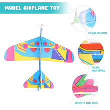Load image into Gallery viewer, Toyvian 12pcs Foam Glider Airplane Toys Hand Throwing Airplane DIY Glider Aeroplane Model ( Random Style )
