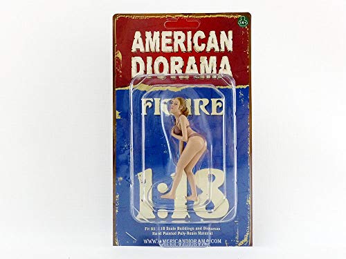 American Diorama May Bikini Calendar Girl Figure for 1/18 Scale Models