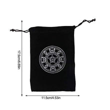 Load image into Gallery viewer, glueckind Tarot Card Storage Bag, High-end Jewelry Velvet Bag Tarot Storage Bag, with Drawstring Can Be Used for Tarot Cards, Dice, Cards, Jewelry Bags
