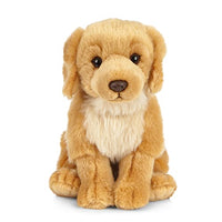Living Nature Golden Retriever, Realistic Soft Cuddly Dog Toy, Naturli Eco-Friendly Plush, 8 Inches