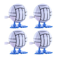 NUOBESTY 4pcs Wind up Toys Clockwork Walking Volleyball Toys for Sports Volleyball Birthday Party Favors Supplies Gift Bag Filers
