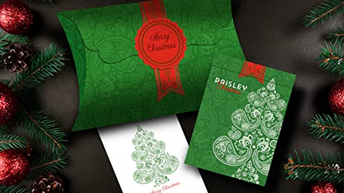 Paisley (Metallic Green Box) Playing Cards by Dutch Card House Company