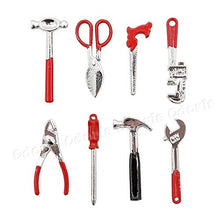 Load image into Gallery viewer, Odoria 1:12 Miniature Tools Fairy Garden 8Pcs Tool Set Dollhouse Furniture Accessories
