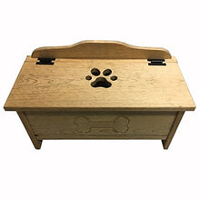Load image into Gallery viewer, Furniture Barn USA Medium Wooden Toy Box with Paw Cut Out, Unfinished
