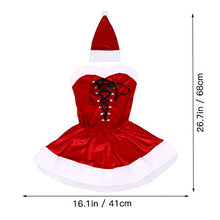 Load image into Gallery viewer, 2PCS Santa Claus Costume Womens Christmas Costume Dress (L) Red

