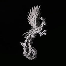 Load image into Gallery viewer, XSHION 3D Metal Puzzle Dragon + Phoenix Model, DIY Assembly Mechanical Animal Model Stainless Steel Building Kit Jigsaw Puzzle Brain Teaser, Desk Ornament, Silver Dragon+phoenix, 654590HAXCVC415
