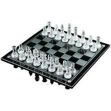 Load image into Gallery viewer, muuunann Travel Chess Game Board Set Luxury Elegant Glass Chess Travel International Chess Game for Kids and Adults Toys Beginner Chess Set for Kids and Adults(Size:25x25cm) ( Size : 35x35cm )

