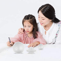EXCEART 40pcs Solar System Kits DIY Make Your Own Solar System Model Crafts White Foam Ball Round Modeling Polystyrene Spheres Building Painting Kits for Kids Science Project