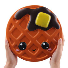 Load image into Gallery viewer, Ganjiang 10 Inches Giant Chocolate Waffle Cake Squishy Toys Jumbo Soft Slow Rising Collection Gift Stress Relief Toy
