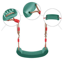 Load image into Gallery viewer, RedSwing Plastic Swing Seat with Rope, Kids Tree Swing Seat, Swing Set Accessories, Great for Outdoor Indoor, Tree, Swing Set, Playground, Green

