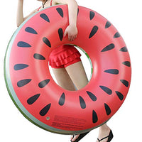 ZDZD Round Watermelon Swimming Ring Inflatable and Durable, Summer Adult Swimming Pool Party General Oversized Swimming Ring (0.7)