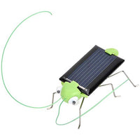 N Meng253 Solar Powered Locust Tricky Toy Plot Child Kid Singular Prank Educational Toys Grasshopper Robot Toy Gadget Gift Solar Toy A (Color : Green)