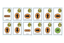 Load image into Gallery viewer, TTS A5 Bee-Bot Giant Sequence Cards. Set of 49 Cards. Model: ITSCARD
