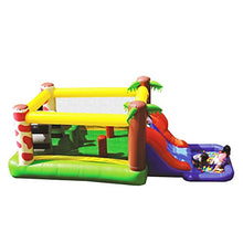 Load image into Gallery viewer, JumpOrange Jungle Inflatable Bounce House and Water Slide with Splash Pool (Blower Included), for Kids and Adults | Tunnel Entrance and Obstacle Course| Bouncy House | 100% PVC Vinyl | Summer Fun
