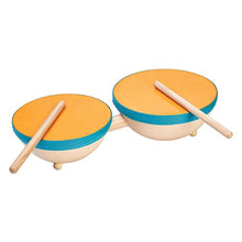 Load image into Gallery viewer, PlanToys 6425 Double Drum Music Set
