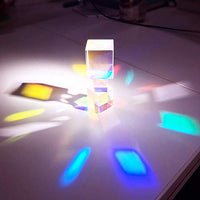 Optical Glass X-Cube Prism RGB Dispersion Prism Physics and Decoration Light Spectrum Educational Model Big Size