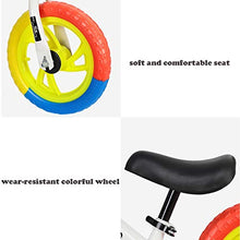 Load image into Gallery viewer, Hongyan Children&#39;s Balance Bikes 12 Inch Colorful Wheel Without Foot Pedal Train Baby from Standing to Running Bike 2-6 Years Old Toddler Sport Bicycle (Color : Black)
