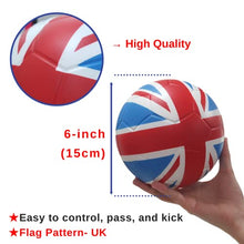 Load image into Gallery viewer, Macro Giant 6 Inch Foam Flag Soccer, Set of 4, UK, Kickball, Playground Ball, Beginner
