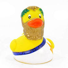 Load image into Gallery viewer, Yarto Famous &amp; Historical Rubber Duck Bath Toys | Educational | Child Safe | Tested for Ages 0+ | Collectable | Party Favors | Cake Toppers (Zues)
