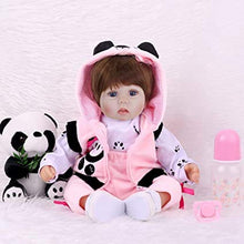 Load image into Gallery viewer, Reborn Baby Doll Clothes Girl 20-22 Inches Reborn Newborn Dolls Outfits Accessories Panda Suits 5 Piece
