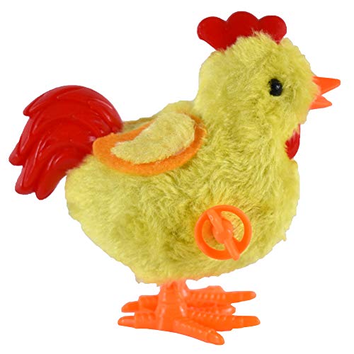 NOVELTY GIANT WWW.NOVELTYGIANT.COM Wind Up Jumping Yellow Rooster Chicken Easter Egg
