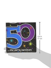 Load image into Gallery viewer, &quot;50 ...the party continues&quot; Luncheon Napkins, Party Favor

