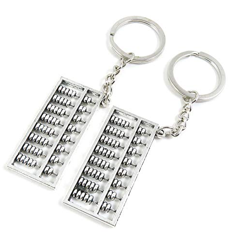 100 Pieces Keychains Keyrings Party Supplies Favors Wholesale A2RF6D Chinese Abacus Key Chains Rings