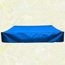 Load image into Gallery viewer, Cabilock Sandbox Cover Square Cover for Sand and Toys Away from Dust and Rain Sandbox Canopy with Drawstring Sandpit Pool Cover (Blue 150x150cm)
