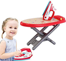Load image into Gallery viewer, JIMMY&#39;S TOYS Housekeeping Kids Electric Toy Playset, Iron, Ironing Board, Washing Machine, Basket, and Hangers - Includes Detergent Boxes (Lights up with Sound, and Realistic Spinning)
