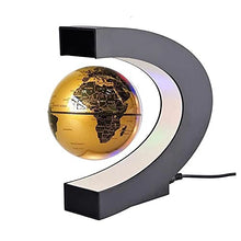 Load image into Gallery viewer, Yongfer Floating Magnetic Levitation Globe LED World Map Electronic Antigravity Lamp Novelty Ball Light Home Decoration Birthday Gifts (Golden)
