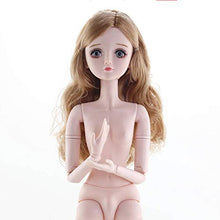 Load image into Gallery viewer, NC 60 cm Bjd Doll, Movable Joint Doll, Nude Doll, Plastic Female Doll, Naked Head Doll Girl, D I Y Dress Up Doll, Long Hair Girl Doll, Toy, Child Adult, Birthday Gift
