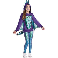 Iridescent Mystical Dragon Costume-Turquoise and Violet - 1 Set