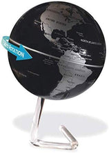 Load image into Gallery viewer, Globe, World Globe Explore The World Floating Globe Sphere Map Teaching and Learning Scientific Creative Magnetic Suspension Rotation World Globe Home Decoration Ornaments, Black
