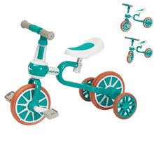 Load image into Gallery viewer, 3 in 1 Kids Tricycles - Baby Balance Bike Riding on Toys for 18 Months - 4 Years Old Boys &amp; Girls, Toddler Tricycle / Baby Bike Toys with Training Wheels &amp; Pedals and Adjustable Seat
