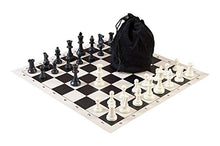 Load image into Gallery viewer, Drawstring Chess Set Combination - Single Weighted - Black

