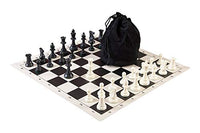 Drawstring Chess Set Combination - Single Weighted - Black