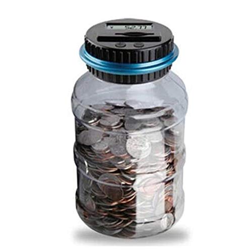 WSZJJ Us Dollar Money Saving Jar Clear Digital Piggy Bank Coin Savings Counter LCD Counting Money Jar Change Gift for Children Kids