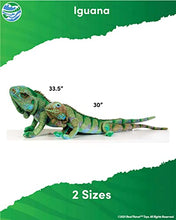 Load image into Gallery viewer, Real Planet Reptile Plush Toy - Realistic Stuffed Animal Gift for Kids All Ages, Unique Iguana Reptile Plushie, Christmas Birthday Gifts (Blue Iguana, 30&quot;)
