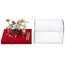 Load image into Gallery viewer, Redxiao Miniature Drum Set Model, Musical Instrument Model Ornaments Craft for Desk Ornament Party Decoration Dollhouse Accessories#2
