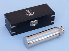 Load image into Gallery viewer, Captain&#39;s Chrome Spyglass Telescope 14&quot; with Black Rosewood Box - Nautical Spyg
