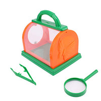 NUOBESTY Back Yard Insect Cage Bug House with Catching Tools Outdoor Explorer Kit Bug Catcher Kit for Kids (Orange Green)